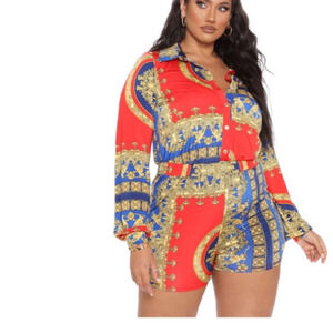 ROMPER long sleeves with frontal buttons collared